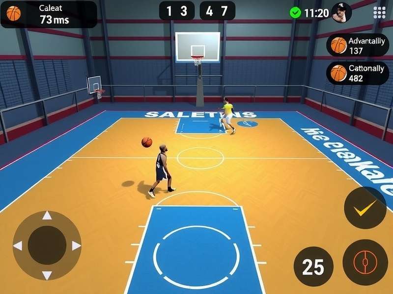 Free Throw Master India gameplay screenshot showing basketball court and shooting interface
